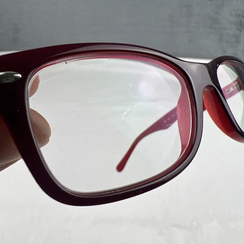 RAY BAN Kids RB1531 3592 Burgundy Eyeglasses 46-16-125 - Flex Frames Only